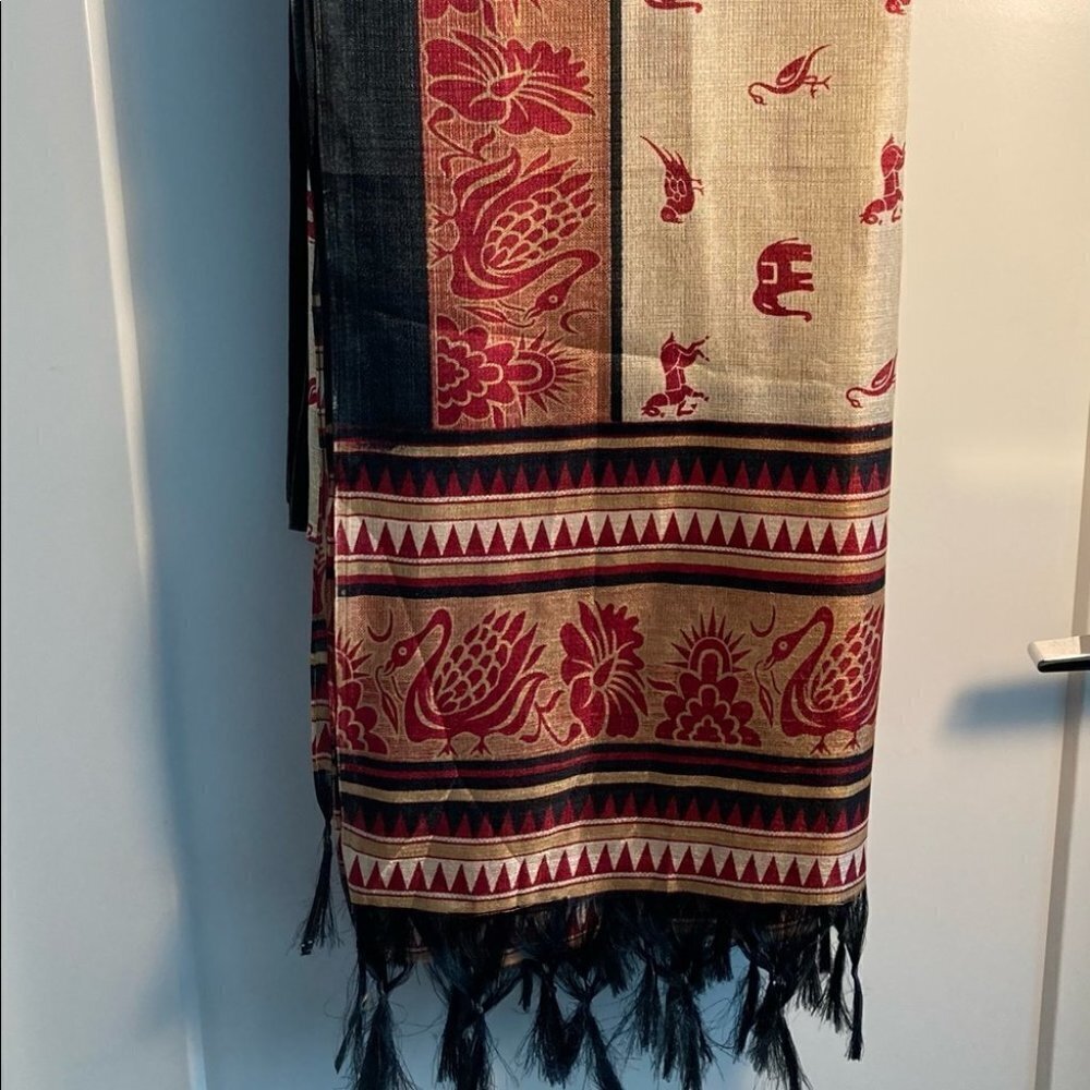 SCARF  Shawl Animal Print Tribal Ethnic